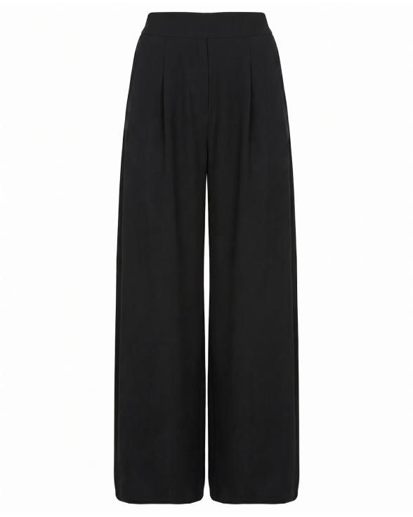 Hose Georgette in schwarz von Moda Italia