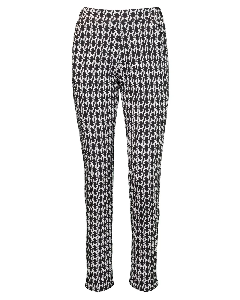 Hose Grafikmuster in  schwarz von Made in Italy (Bild 1)