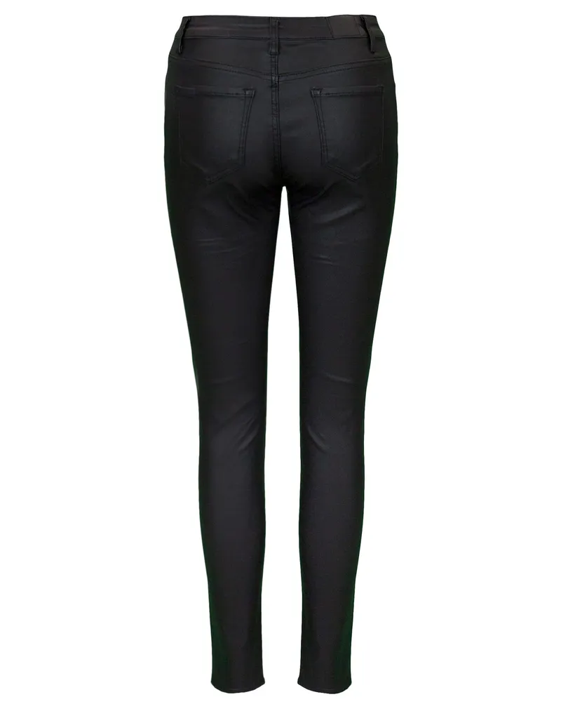 Hose in Lederoptik in  schwarz von Moda Italia (Bild 2)