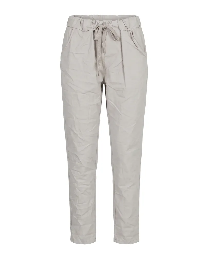 Hose Jogging-Stil in beige von Made in Italy