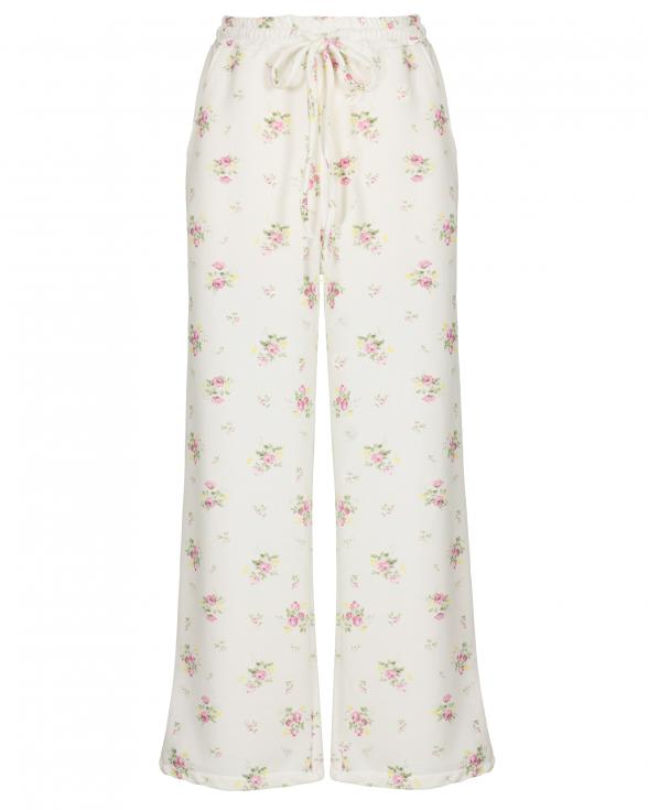 Hose Jogging-Stil in ecru von Made in Italy