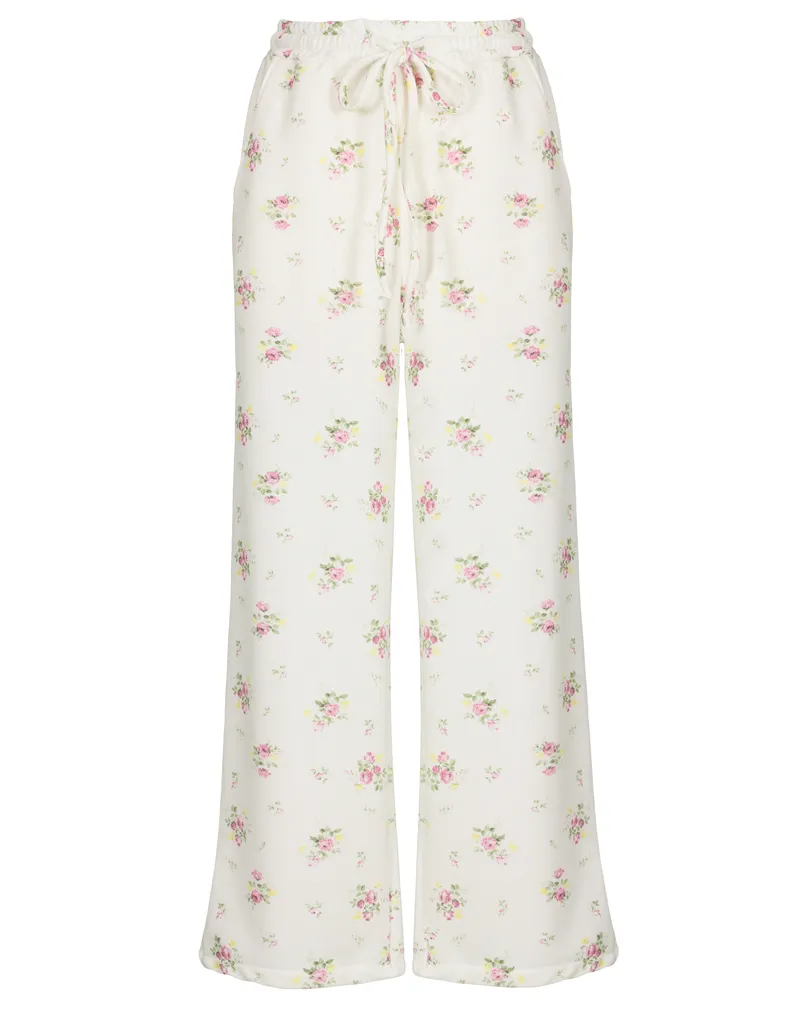 Hose Jogging-Stil in ecru von Made in Italy
