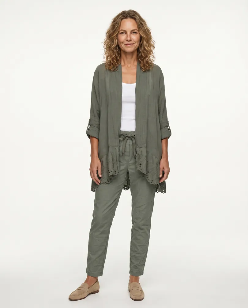Hose Jogging-Stil in  khaki von Made in Italy (Bild 3)