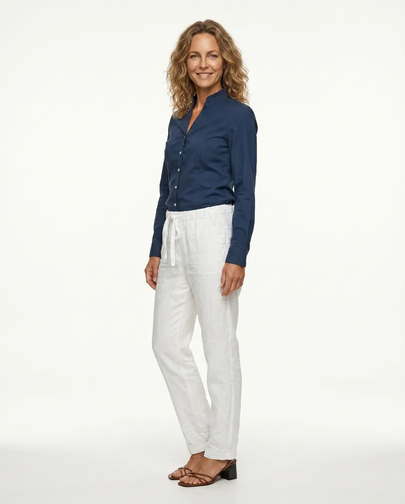 Hose Jogging-Stil in  wei� von Moda Italia (Bild 3)