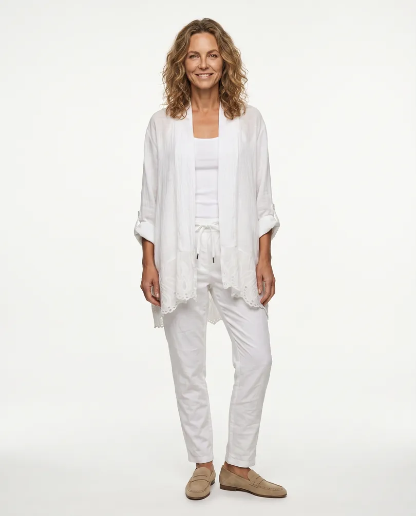 Hose Jogging-Stil in  wei� von Made in Italy (Bild 3)