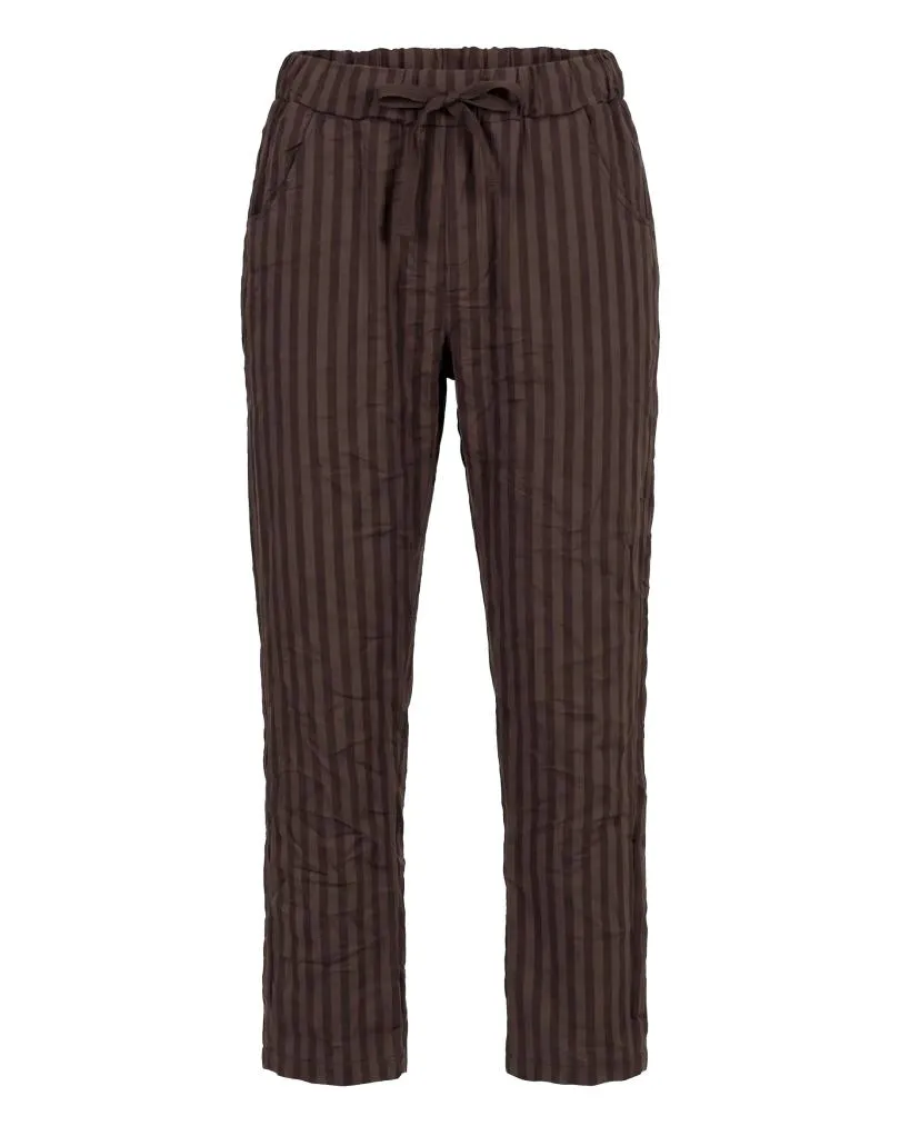 Hose mit Streifen in  braun von Selected Touch (Bild 1)