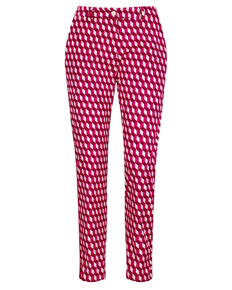 Hose Print in pink von Made in Italy