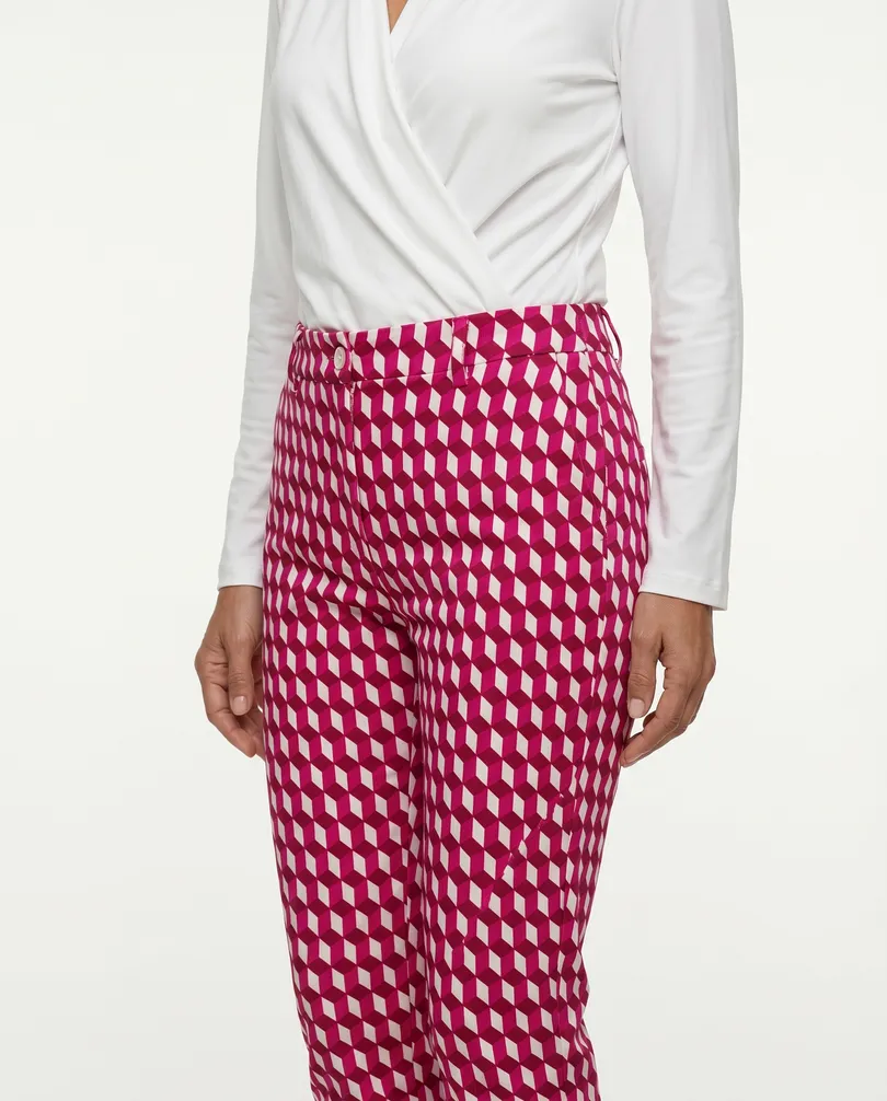 Hose Print in  pink von Made in Italy (Bild 5)