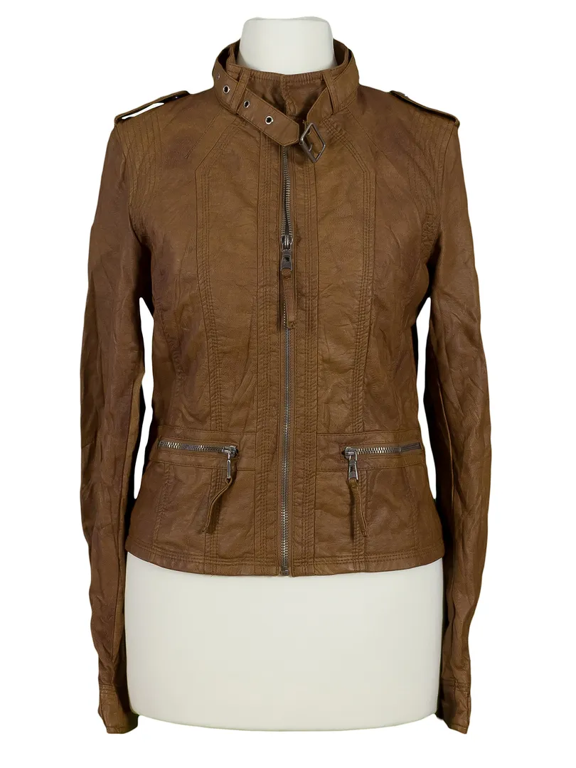 Jacke Lederoptik in  cognac von Softy (Bild 1)