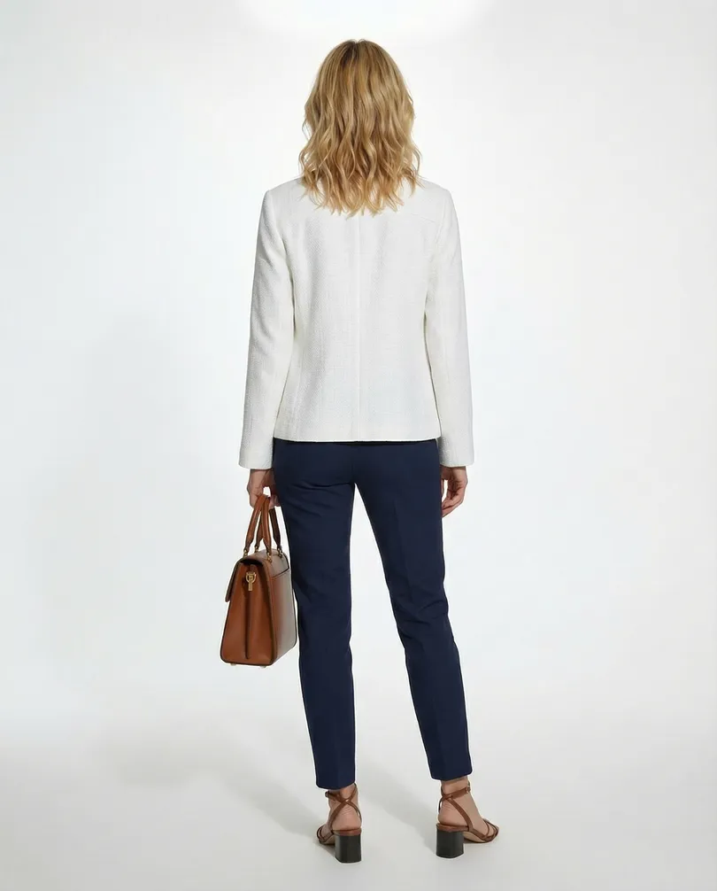 Jacke Baumwolle in  wei� von Spaziodonna (Bild 4)