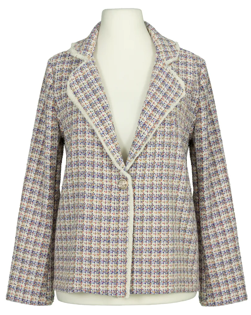 Jacke im Blazer Stil in blau von Made in Italy