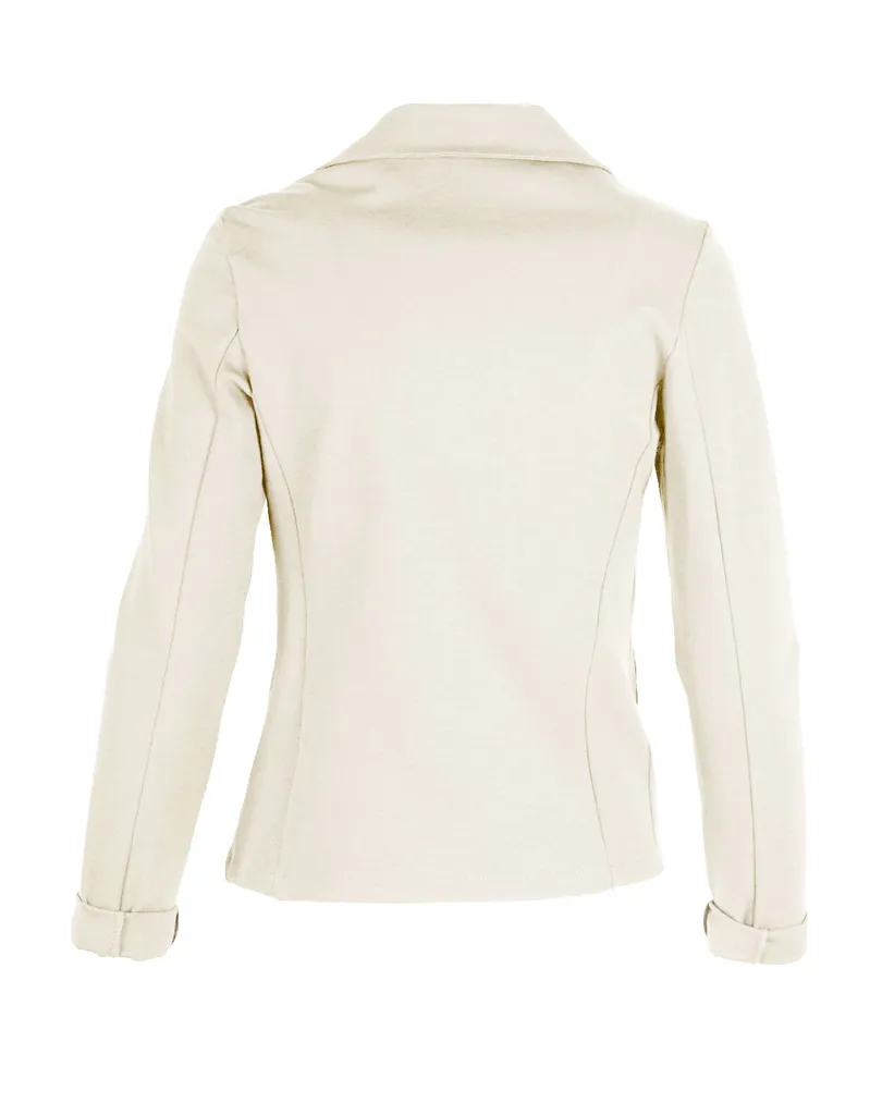 Jersey Blazer tailliert in  milchwei� von fashion made in italy (Bild 2)