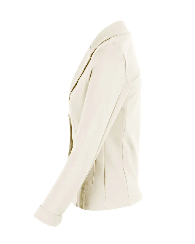Jersey Blazer tailliert in  milchwei� von fashion made in italy (Bild 3)
