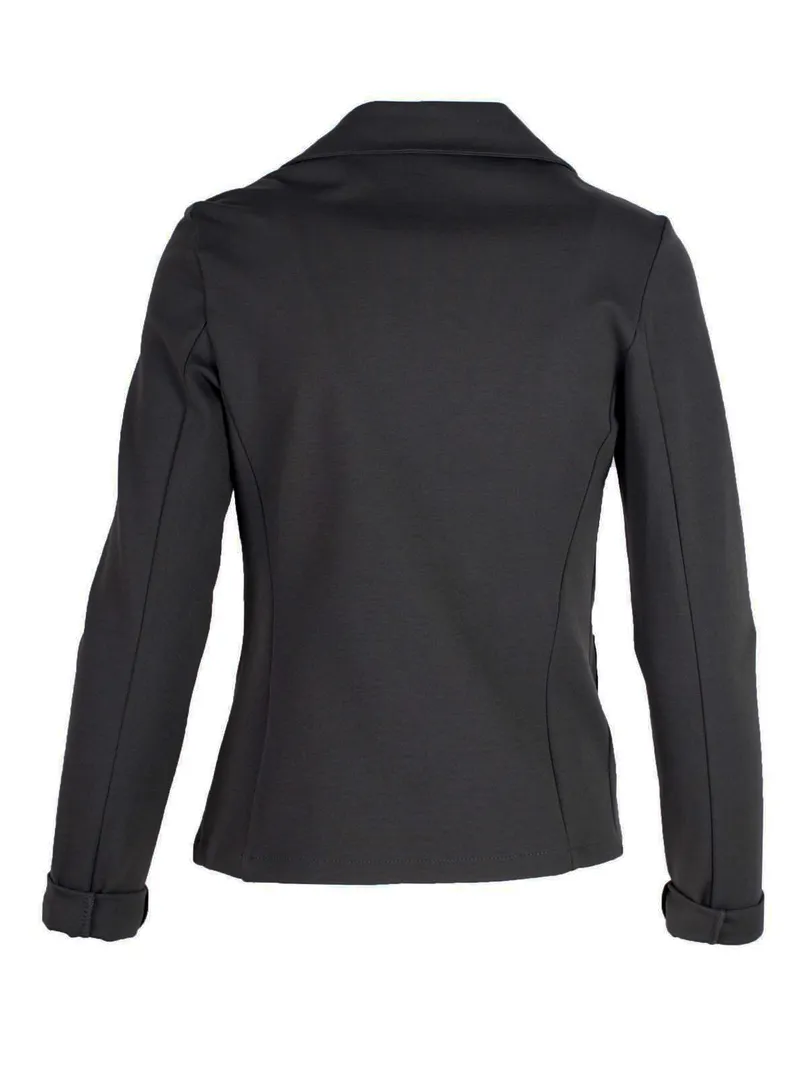Jersey Blazer tailliert in  schwarz von fashion made in italy (Bild 2)