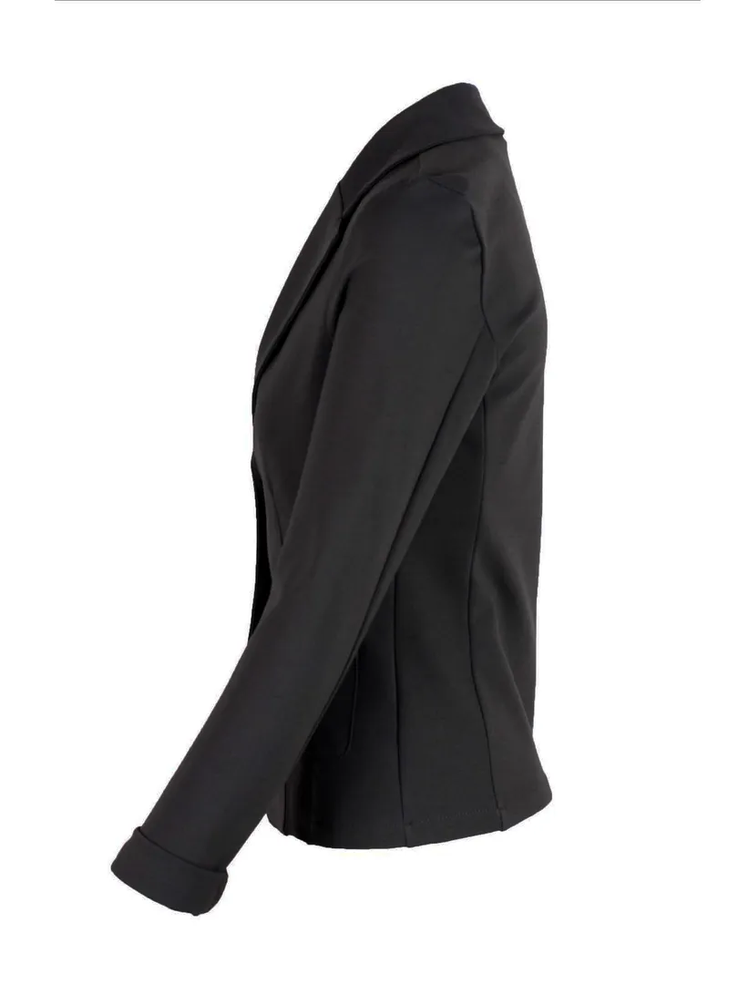 Jersey Blazer tailliert in  schwarz von fashion made in italy (Bild 3)