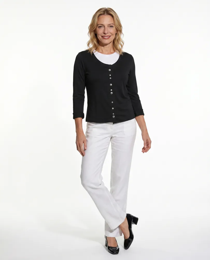 Jersey Jacke in  schwarz von FASHION (Bild 2)
