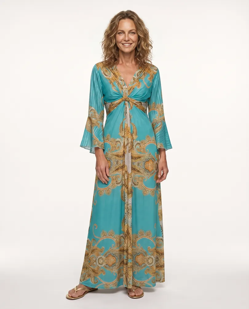 Jersey Kleid in  aqua von Made in France (Bild 4)