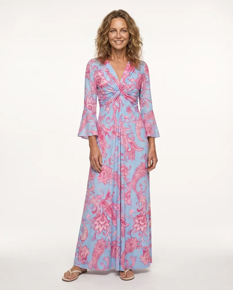 Jersey Kleid in  blau von Made in France (Bild 4)