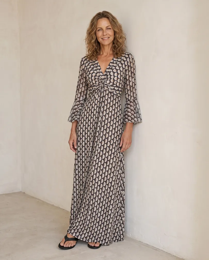 Jersey Kleid in  schwarz von Made in France (Bild 6)