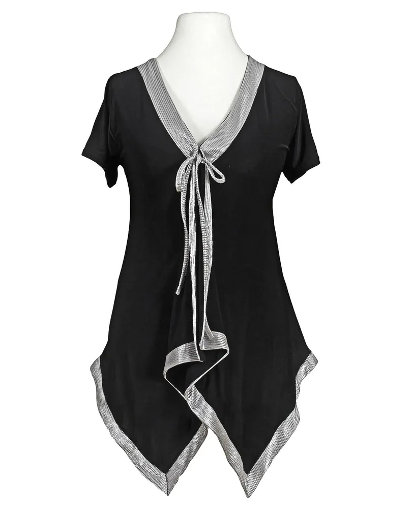Jerseyshirt Bicolor in  schwarz von Mary Cool (Bild 1)