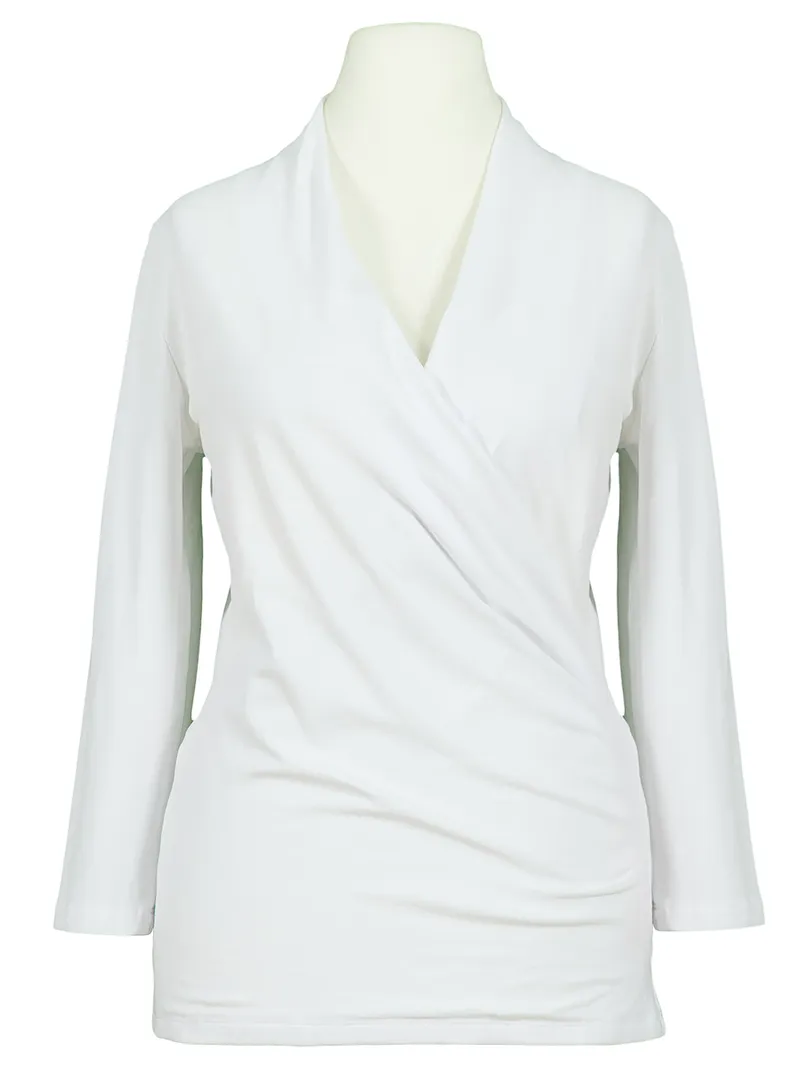 Jersey Shirt Wickeloptik in  wei� von RESTART (Bild 1)