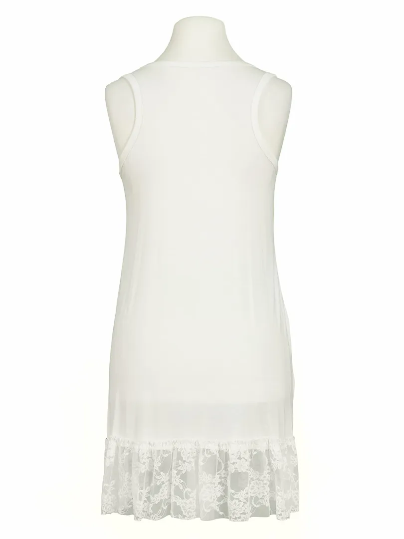 Jersey Unterkleid mit Spitze in  milchwei� von Pression (Bild 2)