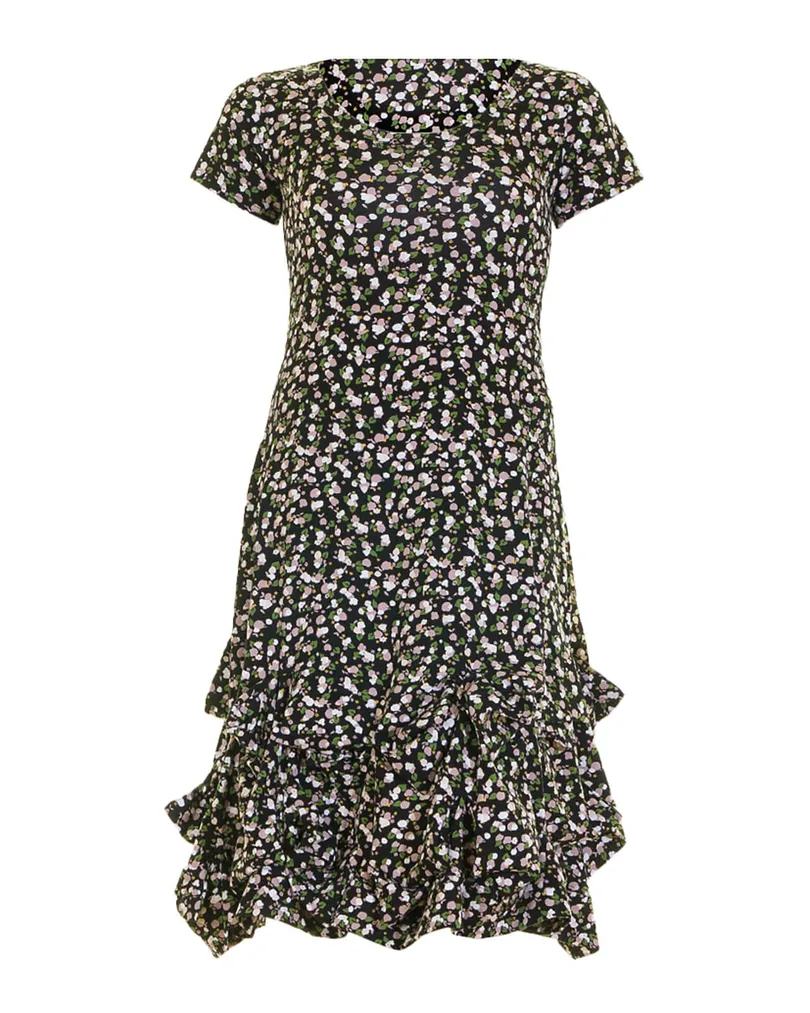 Jersey Kleid Baumwolle in  schwarz von FASHION (Bild 1)