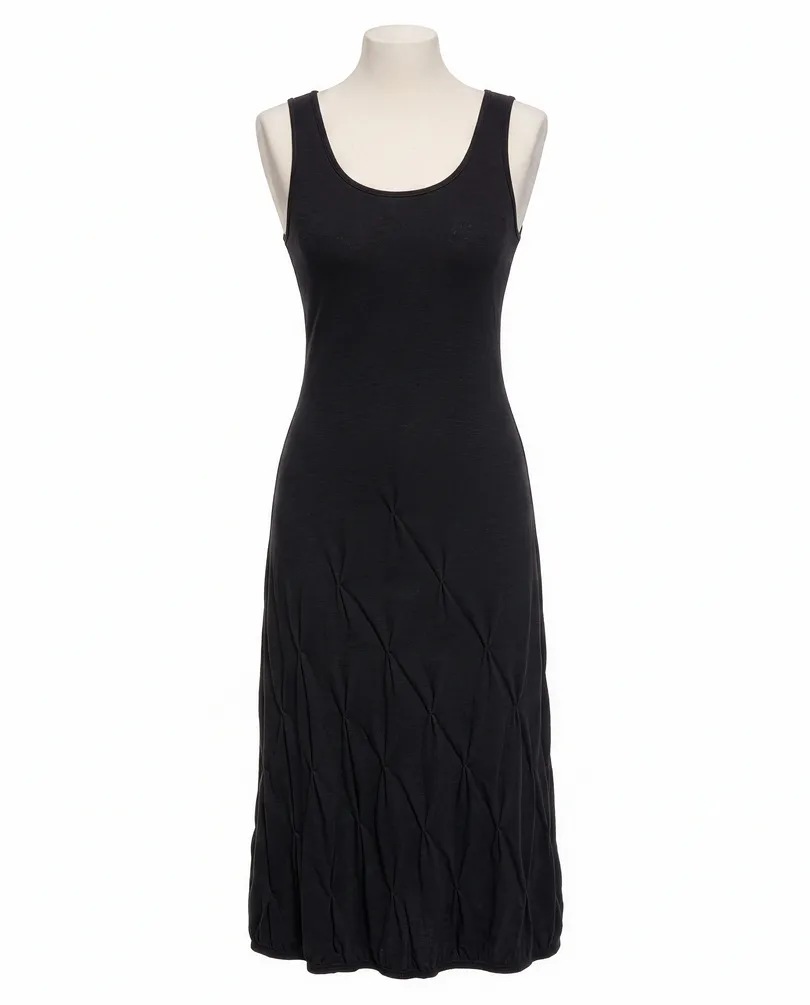 Kleid Baumwolle in  schwarz von FASHION (Bild 1)