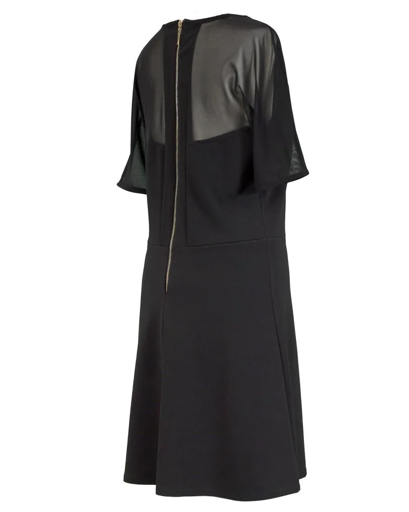 Jerseykleid A-Linie in  schwarz von esperance Paris (Bild 2)