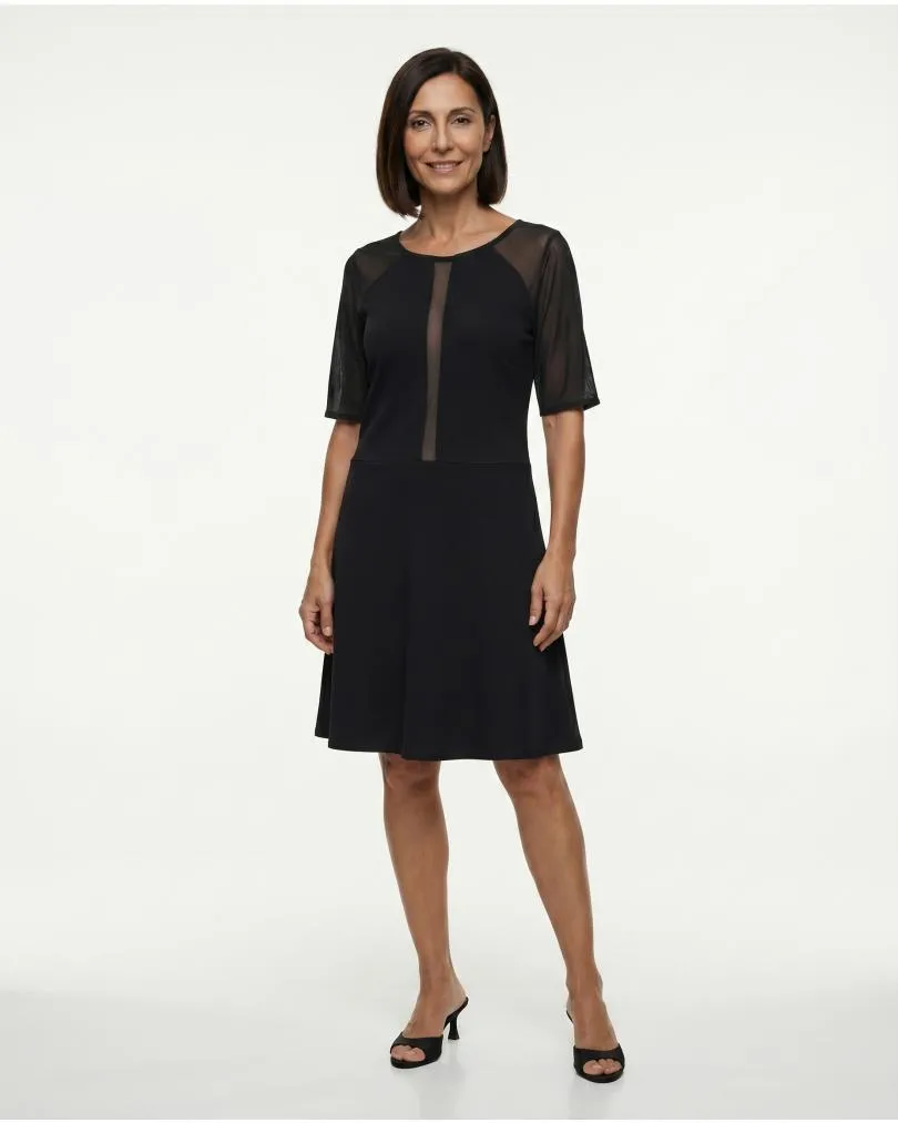 Jerseykleid A-Linie in  schwarz von esperance Paris (Bild 3)