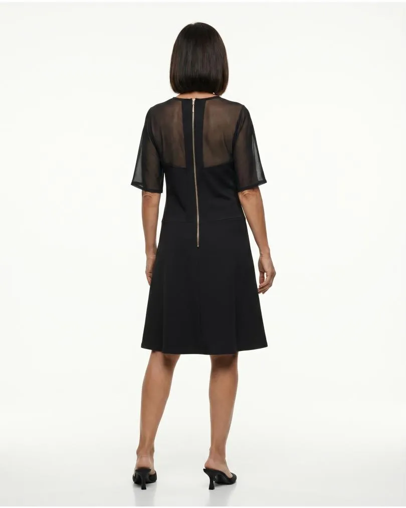 Jerseykleid A-Linie in  schwarz von esperance Paris (Bild 4)