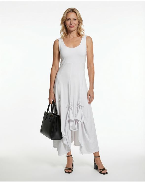 Jerseykleid A-Linie in weiss von FASHION