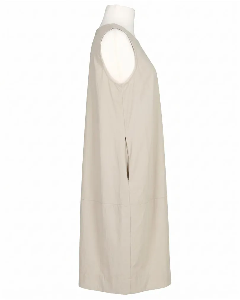 Jerseykleid Ballonschnitt in  beige von Made in Italy (Bild 2)