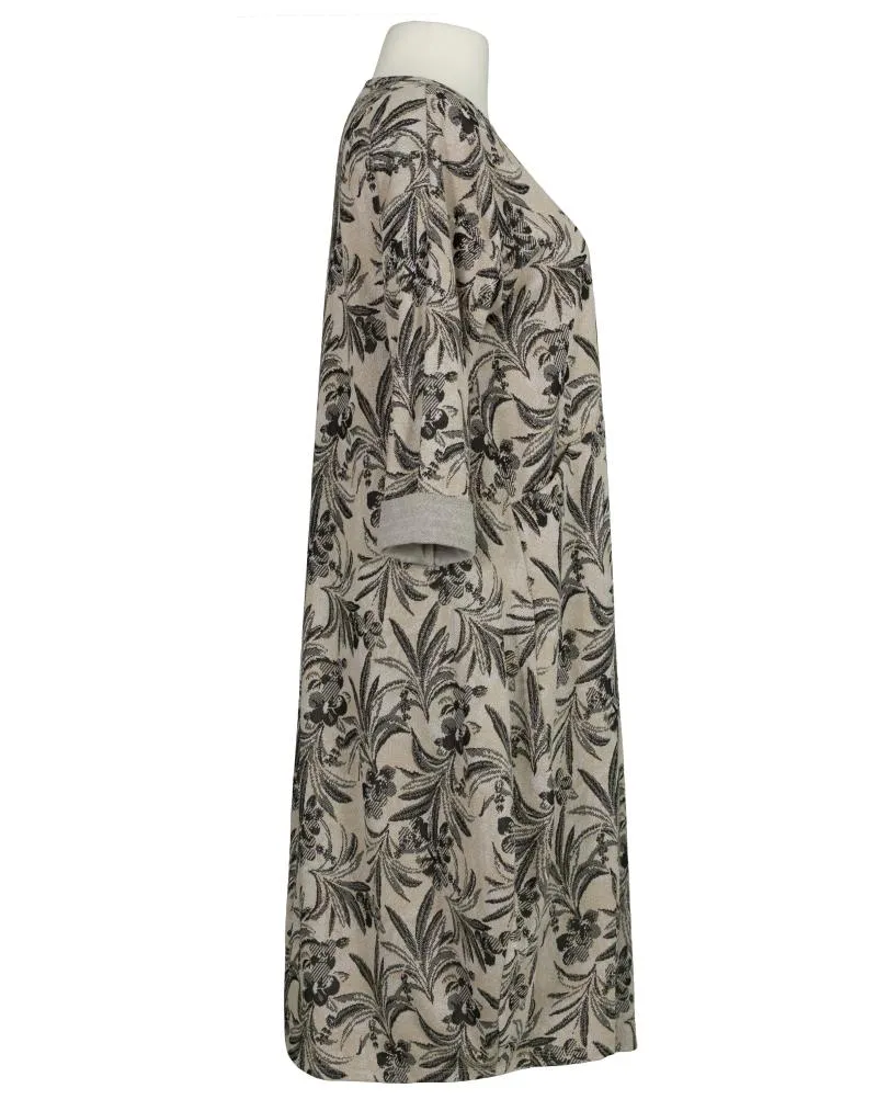 Jerseykleid Floral in  beige von Made in Italy (Bild 2)