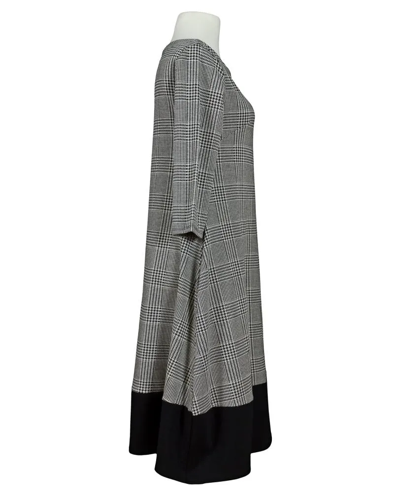 Jerseykleid Glencheck Muster in  schwarz von Ametista (Bild 2)
