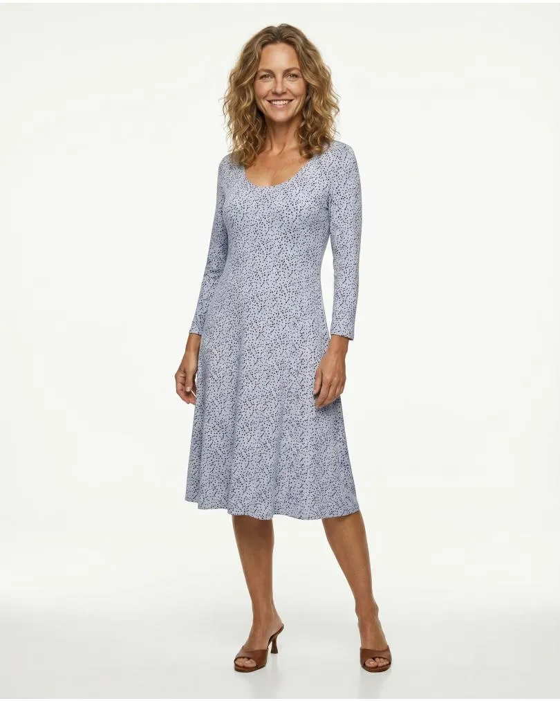 Jerseykleid mit Punkten in  hellblau von Selected Touch (Bild 2)