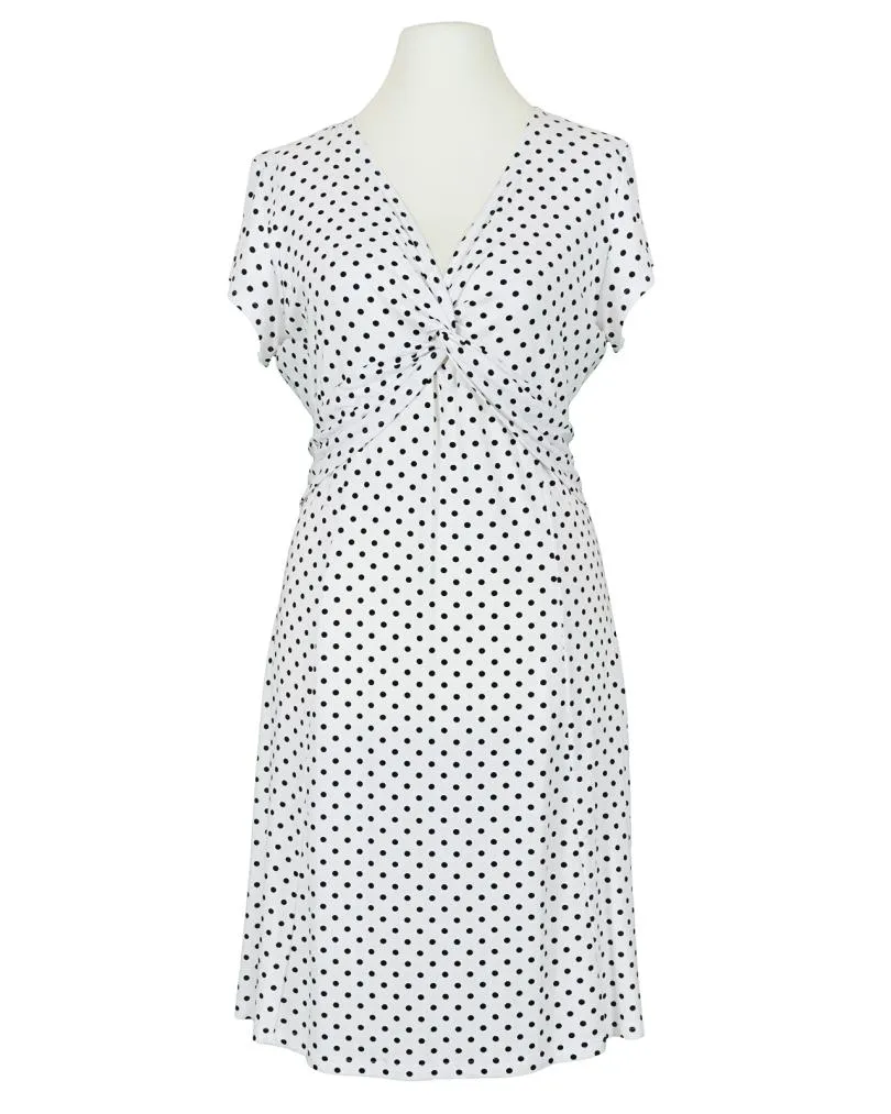 Jerseykleid mit Punkten in  wei� von Dream Fashion (Bild 1)