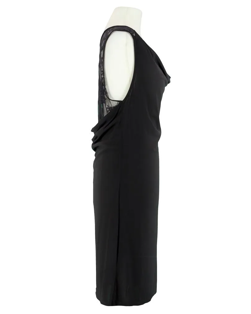Jerseykleid mit Spitze in  schwarz von esperance Paris (Bild 2)