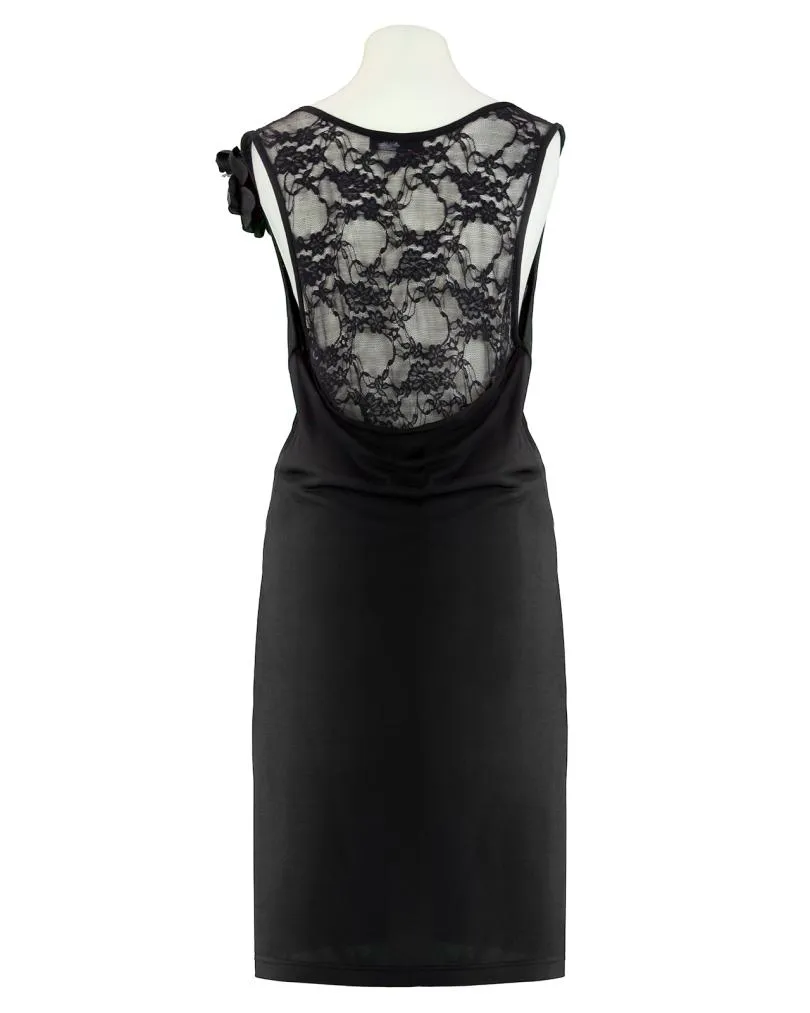 Jerseykleid mit Spitze in  schwarz von esperance Paris (Bild 3)
