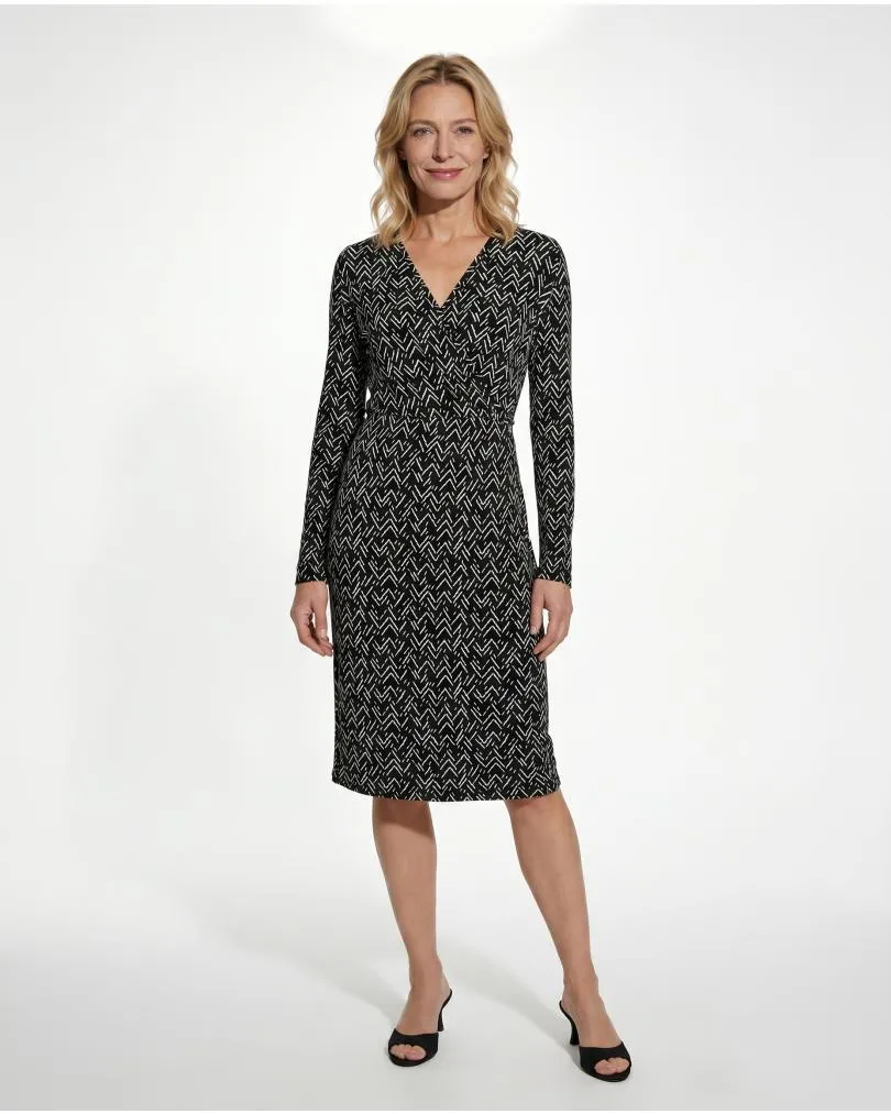 Jerseykleid Muster in  schwarz von S-twelve (Bild 3)