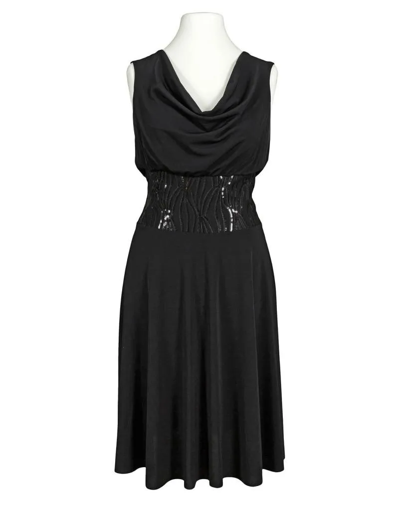 Jerseykleid Pailletten in  schwarz von esperance Paris (Bild 1)