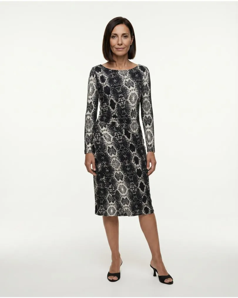 Jerseykleid Print in  schwarz von Maille Demoiselle (Bild 3)