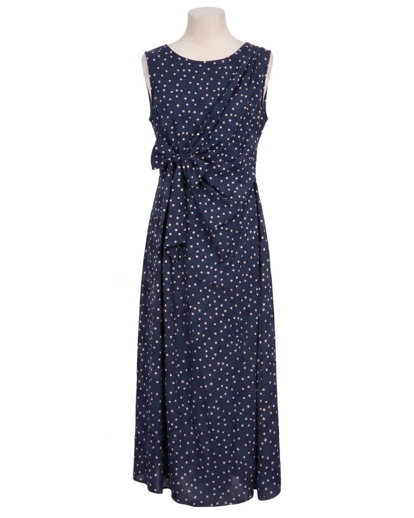 Jerseykleid Punkte in  blau von Made in Italy (Bild 1)