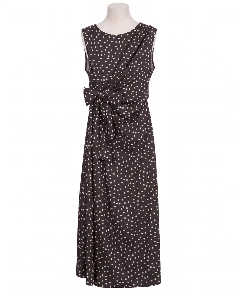 Jerseykleid Punkte in  braun von Made in Italy (Bild 1)