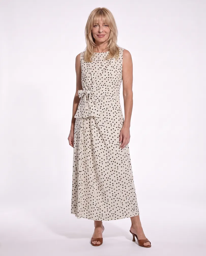 Jerseykleid Punkte in  creme von Made in Italy (Bild 3)