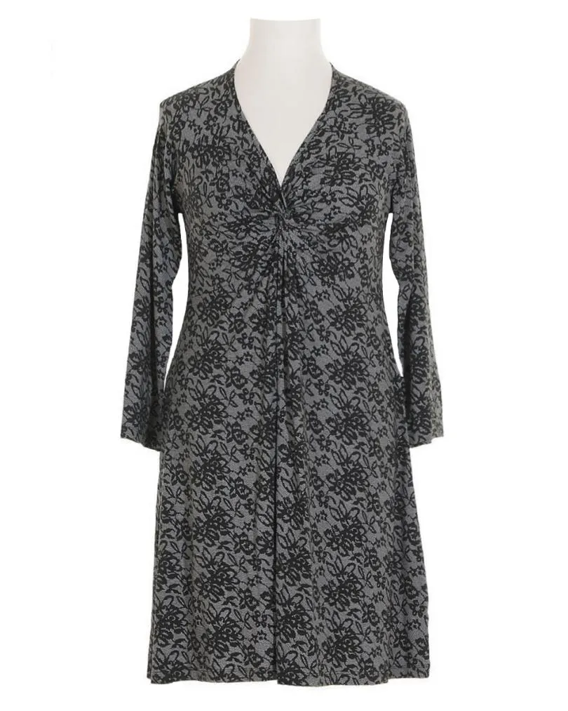 Jerseykleid Print in  grau von Nju (Bild 1)