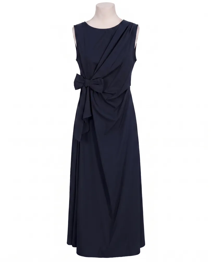 Jerseykleid Wickeloptik in  blau von Made in Italy (Bild 1)