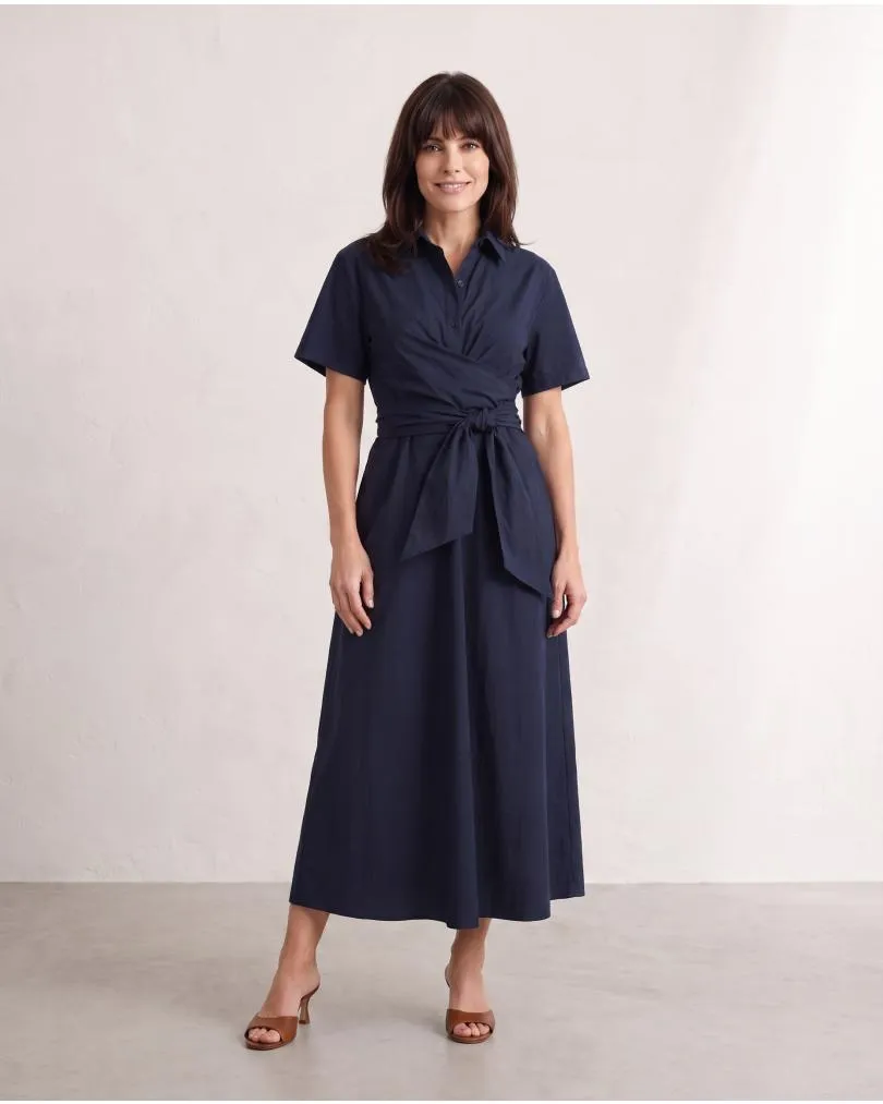 Jerseykleid Wickeloptik in  blau von Sarah (Bild 3)