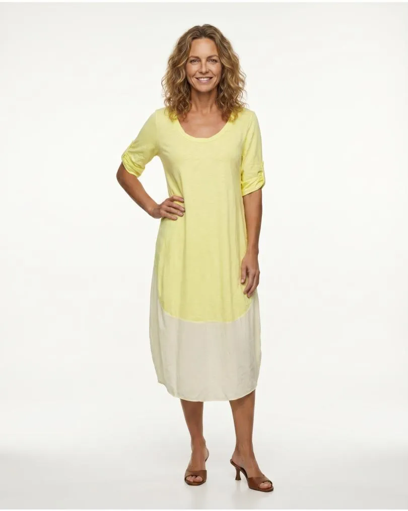 Kleid Baumwolle in  gelb von Be One (Bild 1)