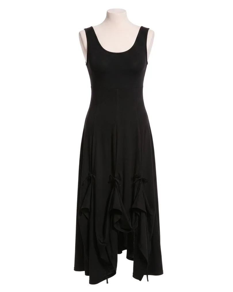 Baumwollkleid A-Linie in  schwarz von FASHION (Bild 1)
